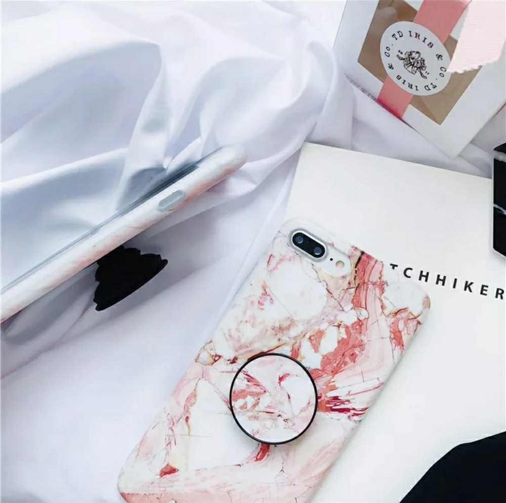 iPhone XR/XS/7/8❤️marble phone case with holder - Picture 5 of 6